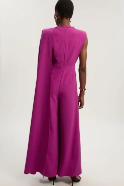 KarenMillen Combinaison Cape Drapée Tailleur à Jambes Larges<Femme Tailleurs|Combinaisons Et Combishorts
