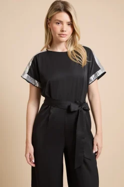 Dorothy Perkins Combinaison Ceinturée À Détails Paillettes<Femme Combinaisons Et Combishorts