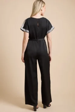 Dorothy Perkins Combinaison Ceinturée À Détails Paillettes<Femme Combinaisons Et Combishorts