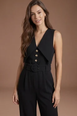 Coast Combinaison À Col Avec Détails Boutonnés Effet Remarquable<Femme Combinaisons Et Combishorts