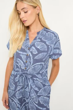 Wallis Combinaison À Cordon De Serrage En Jersey Motif Palmier Petite<Femme Combinaisons Et Combishorts