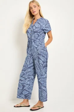 Wallis Combinaison À Cordon De Serrage En Jersey Motif Palmier Petite<Femme Combinaisons Et Combishorts
