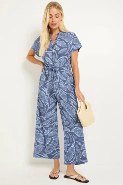Wallis Combinaison À Cordon De Serrage En Jersey Motif Palmier Petite<Femme Combinaisons Et Combishorts