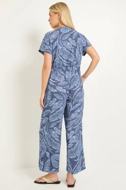 Wallis Combinaison À Cordon De Serrage En Jersey Motif Palmier Petite<Femme Combinaisons Et Combishorts