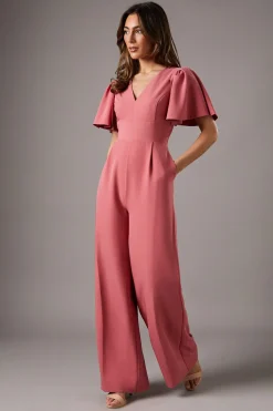 Coast Combinaison Décolletée à Manches Volantées<Femme Combinaisons Et Combishorts