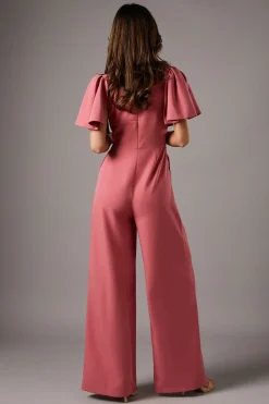 Coast Combinaison Décolletée à Manches Volantées<Femme Combinaisons Et Combishorts
