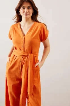 Combinaison En Coton Avec Détails Boutonnés