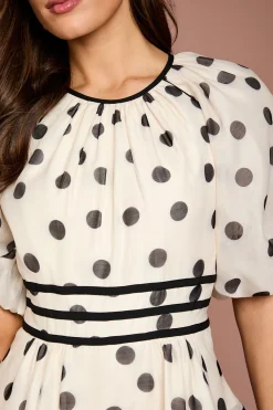 Coast Combinaison 2 en 1 à Pois avec Manches Bouffantes<Femme Pois|Combinaisons Et Combishorts