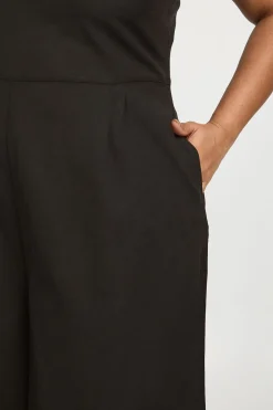 Combinaison Grande Taille En Lin À Une Épaule
