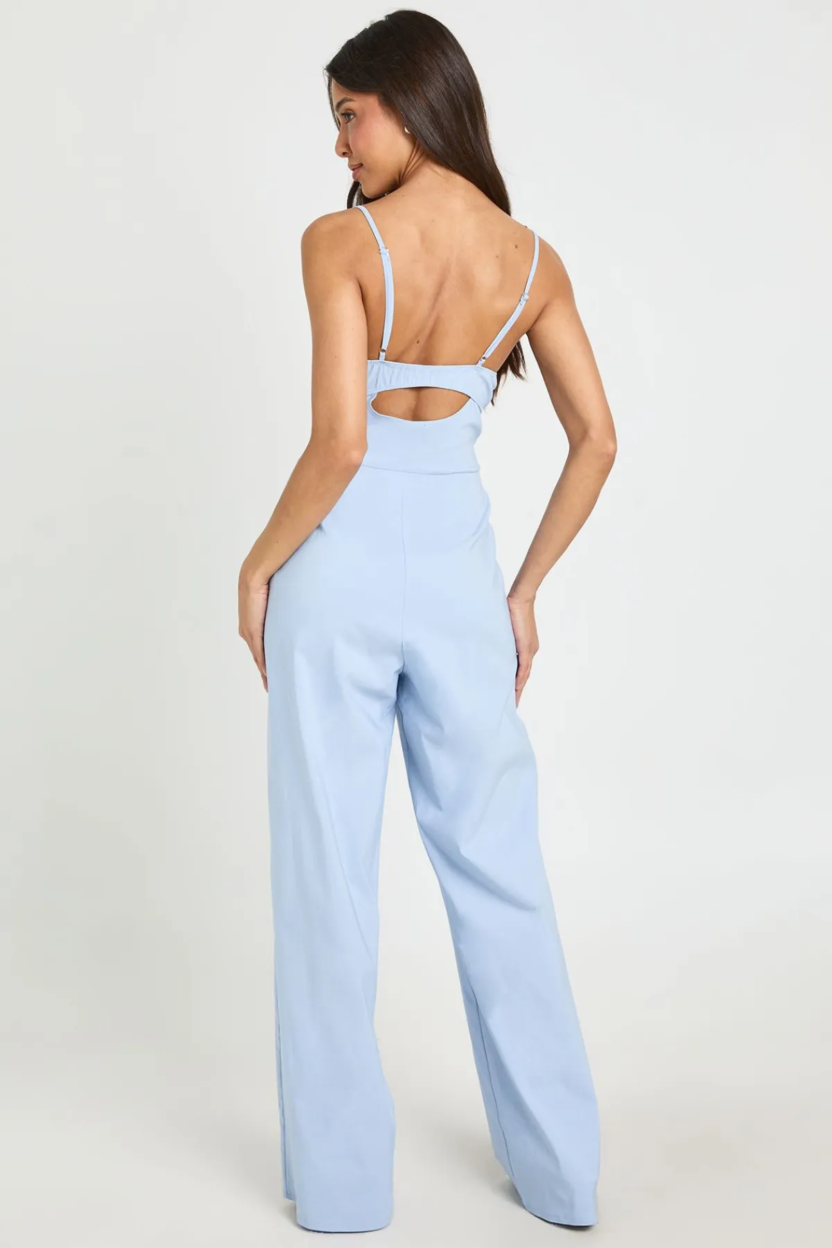 boohoo Combinaison Jambe Large Encolure Cœur<Femme Combinaisons Et Combishorts