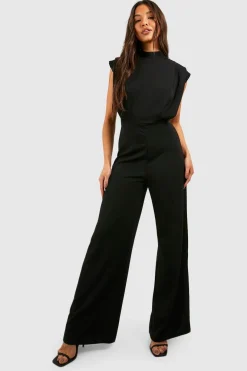 Combinaison à jambes larges avec détails de plis sur mesure