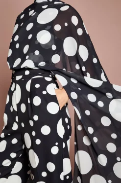Coast Combinaison Lisa Tan À Manches Cape Imprimée Et Jambe Évasée<Femme Combinaisons Et Combishorts