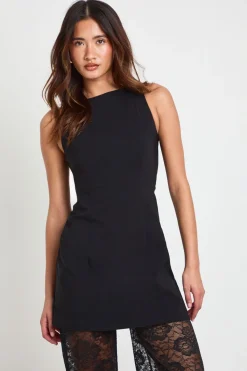 boohoo Combinaison Longue En Bengaline Avec Pantalon Large En Dentelle<Femme Satin Et Dentelle|Combinaisons Et Combishorts