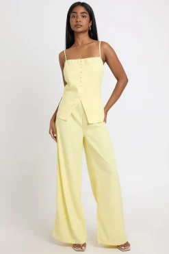 boohoo Combinaison-pantalon Jambes Larges Bustier Ajustée<Femme Combinaisons Et Combishorts