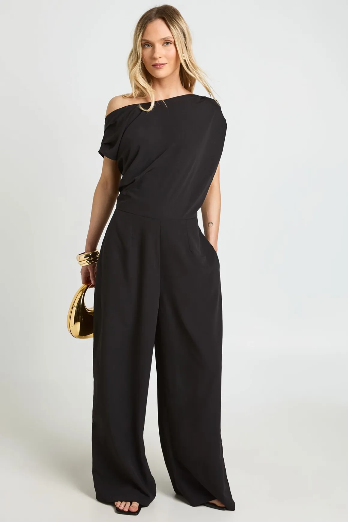 Combinaison Pantalon Large Asymétrique Petite