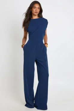 Combinaison Pantalon Large Asymétrique Pour Grandes Tailles