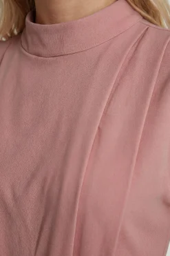 Combinaison Pantalon Large À Détail De Plis Ajustés