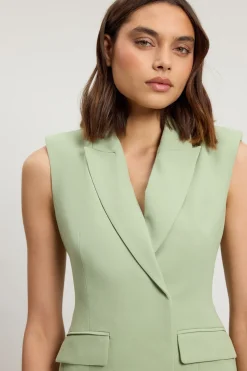 KarenMillen Combinaison-pantalon Large En Crêpe Tailleur À Plis Asymétriques<Femme Combinaisons Et Combishorts