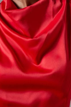 Combinaison Pantalon Large en Satin à Liens Latéraux