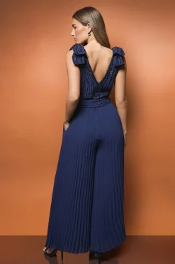 Coast Combinaison Pantalon Large à Nœud sur l'Épaule Ornée<Femme Combinaisons Et Combishorts