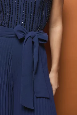 Coast Combinaison Pantalon Large à Nœud sur l'Épaule Ornée<Femme Combinaisons Et Combishorts