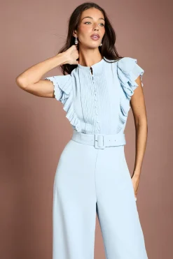 Combinaison-pantalon Large Plissée Boutonnée