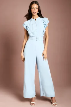 Combinaison-pantalon Large Plissée Boutonnée
