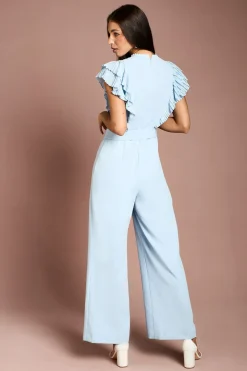 Combinaison-pantalon Large Plissée Boutonnée