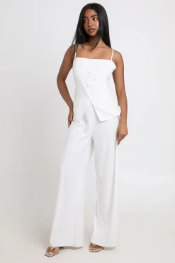 Combinaison-pantalon Large Tailleur À Bandeau