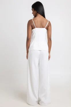 Combinaison-pantalon Large Tailleur À Bandeau