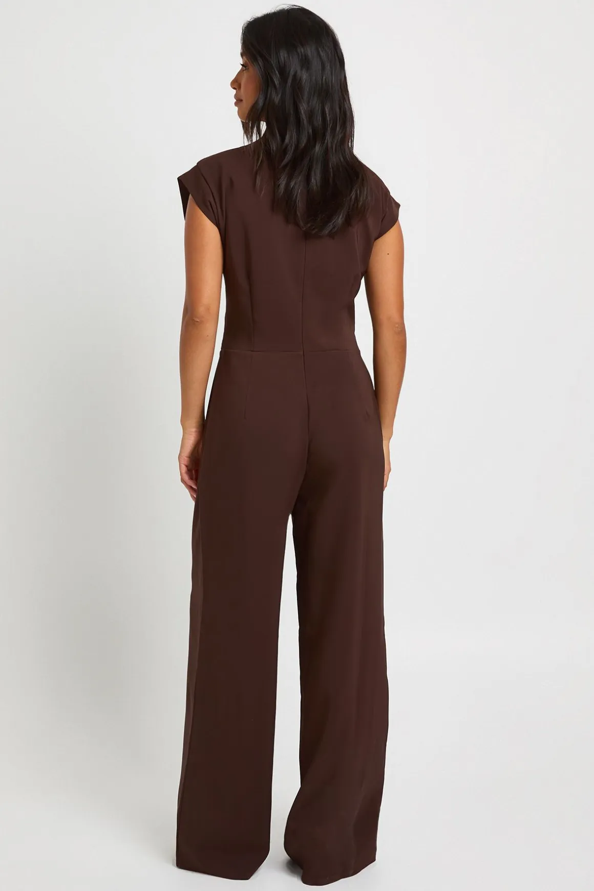 Combinaison Pantalon Large Taille Froncée Petite