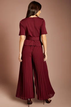 Coast Combinaison-pantalon Plissée En Bandage<Femme Combinaisons Et Combishorts|Looks Bordeaux