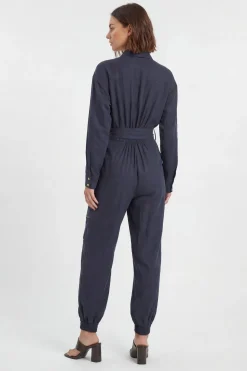 Combinaison-pantalon Tissée En Sergé Cupro Utilitaire Petite