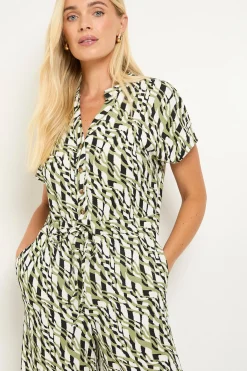 Wallis Combinaison Petite À Cordon En Jersey Géométrique<Femme Combinaisons Et Combishorts