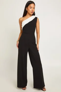 boohoo Combinaison Petite à Jambes Larges Monochrome<Femme Combinaisons Et Combishorts