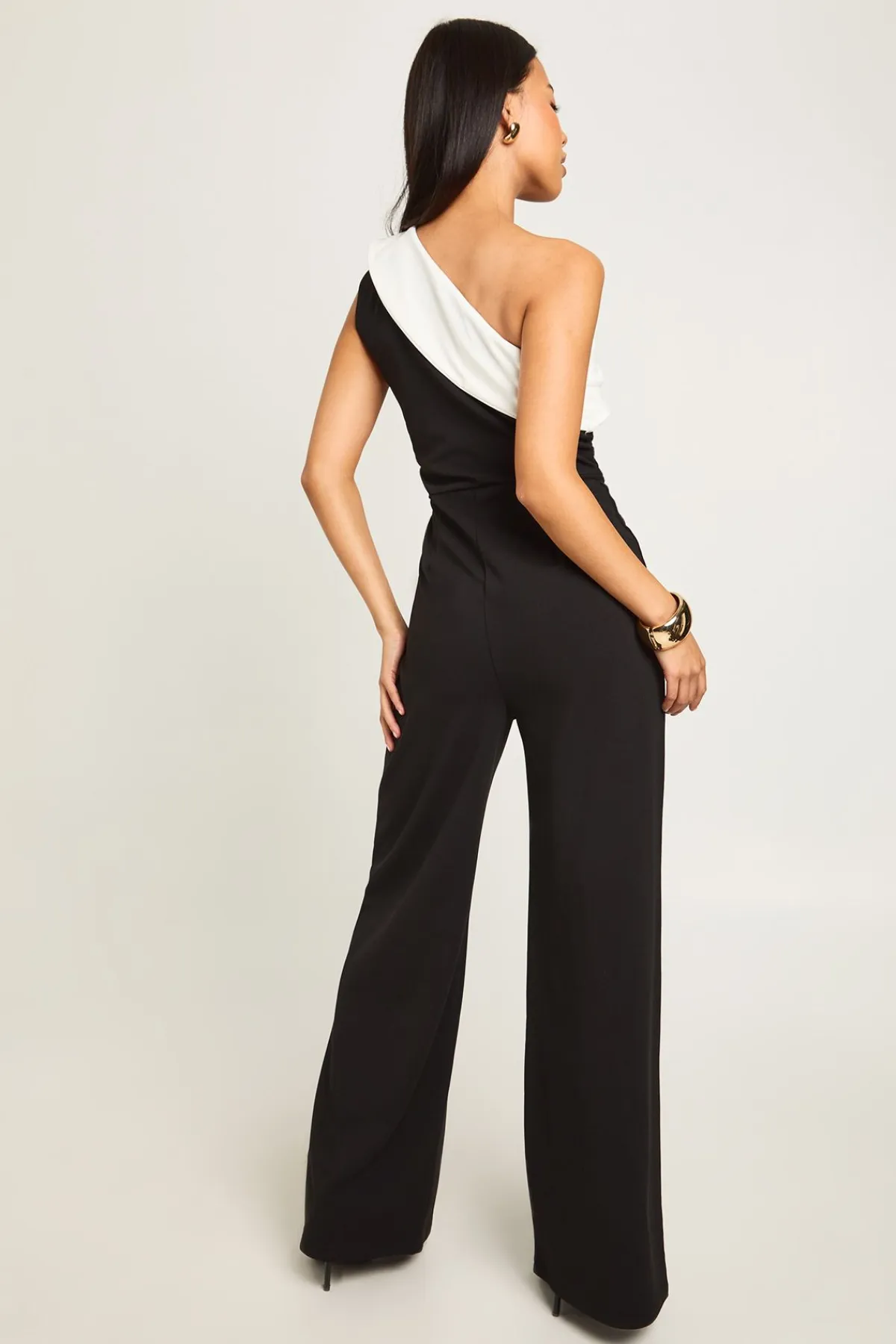 boohoo Combinaison Petite à Jambes Larges Monochrome<Femme Combinaisons Et Combishorts