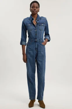 KarenMillen Combinaison Salopette en Denim<Femme Denim|Combinaisons Et Combishorts