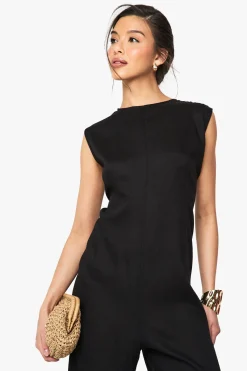 boohoo Combinaison sans manches en lin<Femme Combinaisons Et Combishorts