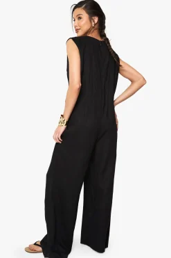 boohoo Combinaison sans manches en lin<Femme Combinaisons Et Combishorts