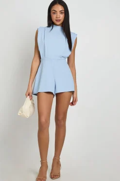 boohoo Combinaison-short Ajustée À Détails Plissés<Femme Tailleurs|Combinaisons Et Combishorts