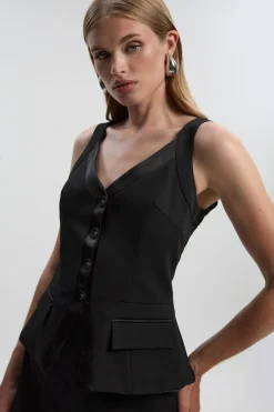 Combinaison Smoking Jambes Larges Ajustée