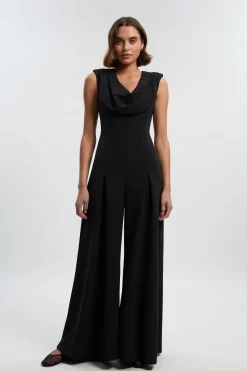 KarenMillen Combinaison Tailleur Drapée à Jambes Larges<Femme Tailleurs|Combinaisons Et Combishorts