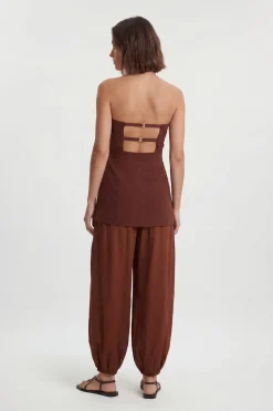 Combinaison Tissée En Crêpe Et Voile Transparent