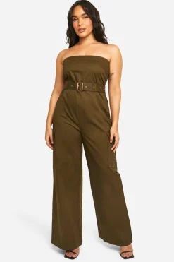 Combinaison utilitaire bandeau ceinturée grande taille