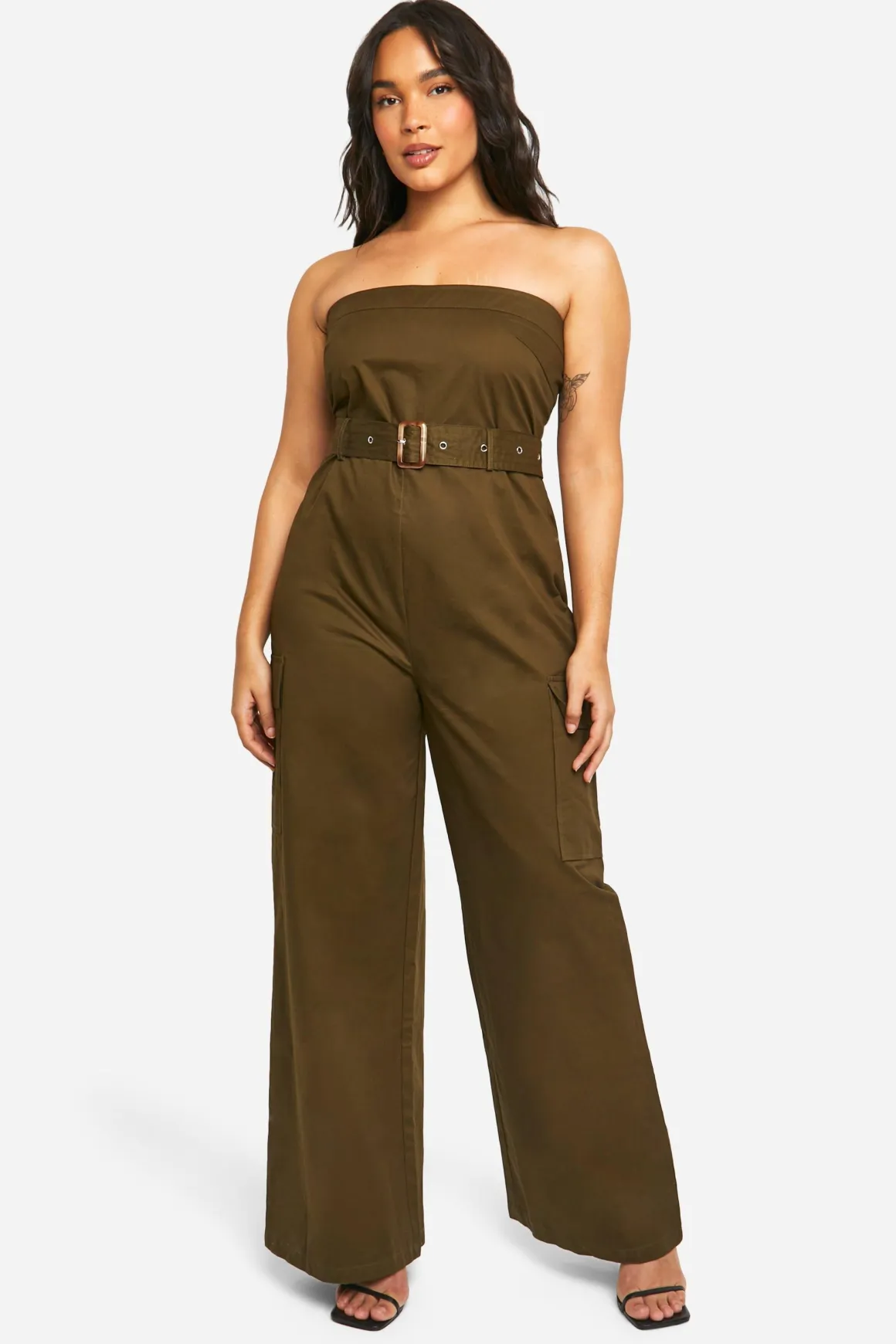 Combinaison utilitaire bandeau ceinturée grande taille