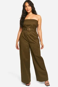 Combinaison utilitaire bandeau ceinturée grande taille