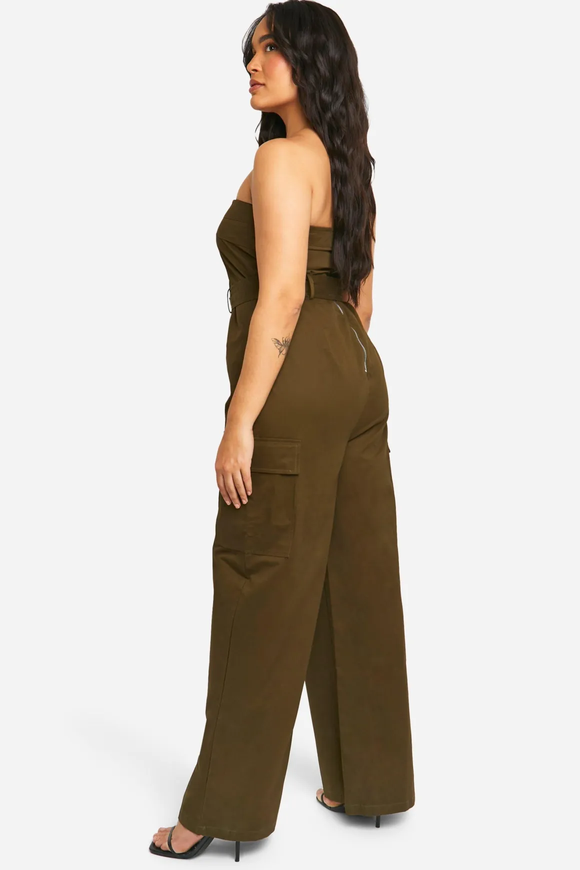 Combinaison utilitaire bandeau ceinturée grande taille