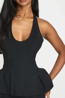 boohoo Combishort Bustier À Col Licou Structuré<Femme Tailleurs|Combinaisons Et Combishorts