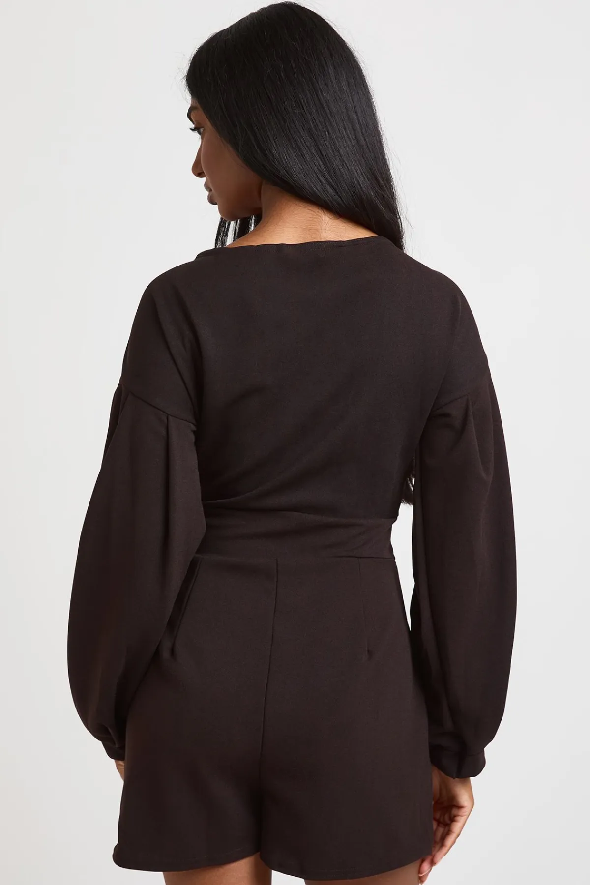 boohoo Combi-short Cache-cœur À Épaules Dénudées<Femme Combinaisons Et Combishorts