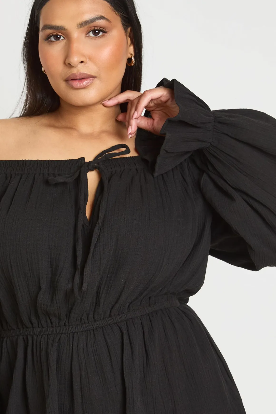 Combi-short Grande Taille Laitière Avec Nœud Devant